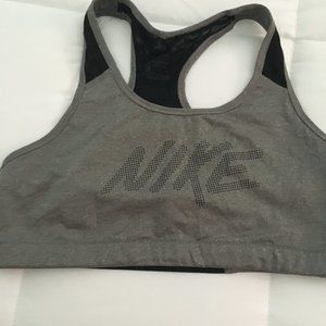 Black and Grey Nike sports bra